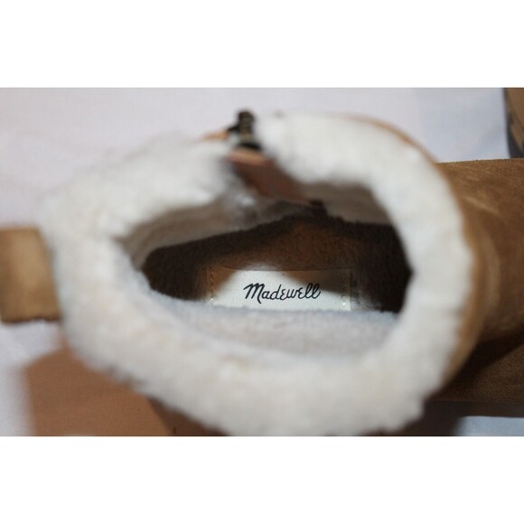 Madewell Women 5.5 Marceline Clog‎ Boots Shearling Brown Suede Leather NEW! $258 - Picture 11 of 11
